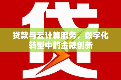 桃江贷款与云计算服务，数字化转型中的金融创新