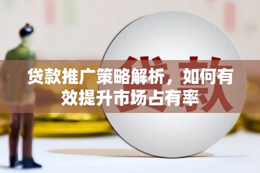 桃江贷款推广策略解析，如何有效提升市场占有率