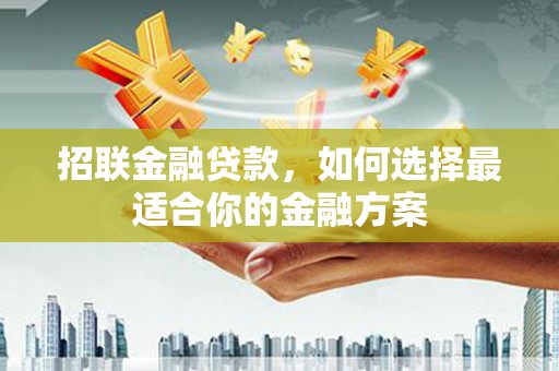 桃江招联金融贷款，如何选择最适合你的金融方案