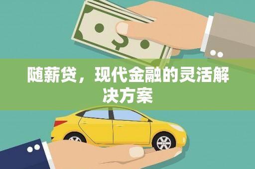 桃江随薪贷，现代金融的灵活解决方案