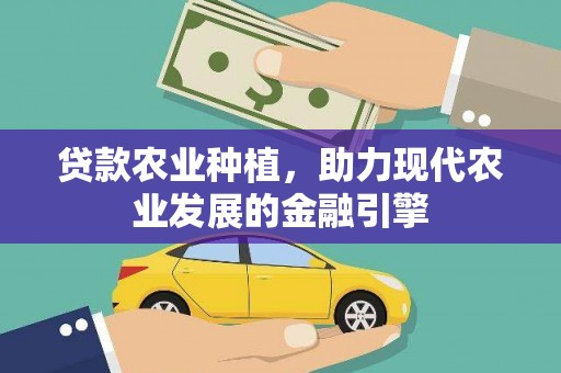 桃江贷款农业种植，助力现代农业发展的金融引擎
