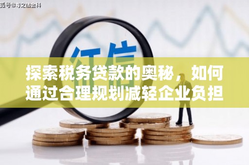 桃江探索税务贷款的奥秘，如何通过合理规划减轻企业负担