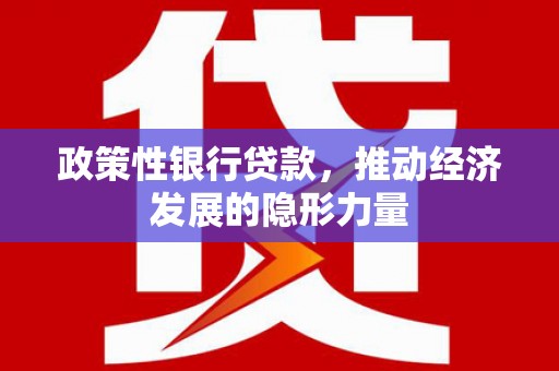 桃江政策性银行贷款，推动经济发展的隐形力量