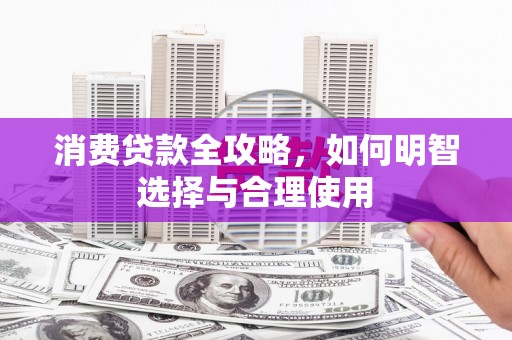 桃江消费贷款全攻略，如何明智选择与合理使用