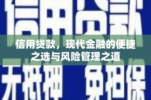 桃江信用贷款，现代金融的便捷之选与风险管理之道