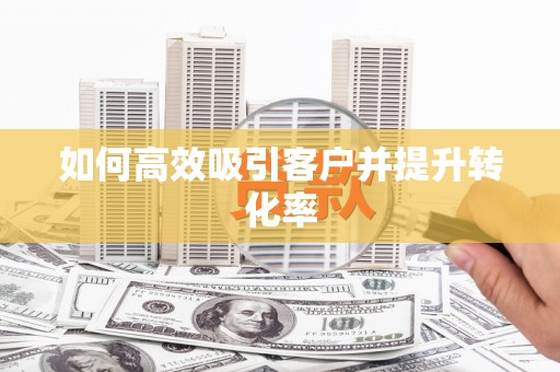 桃江如何高效吸引客户并提升转化率