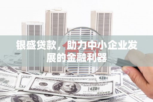 桃江银盛贷款，助力中小企业发展的金融利器