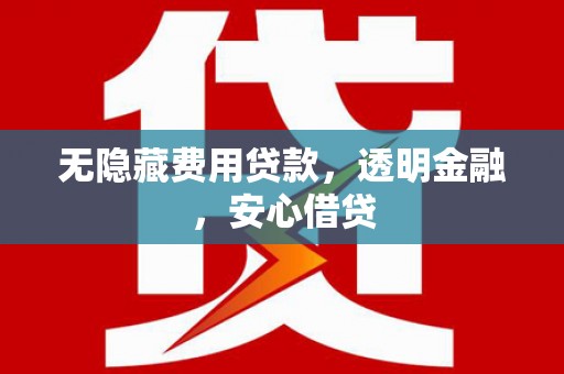 桃江无隐藏费用贷款，透明金融，安心借贷