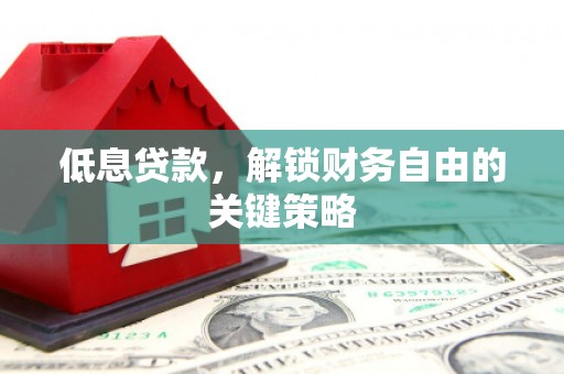 桃江低息贷款，解锁财务自由的关键策略