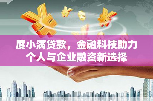 桃江度小满贷款，金融科技助力个人与企业融资新选择