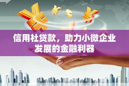 桃江信用社贷款，助力小微企业发展的金融利器