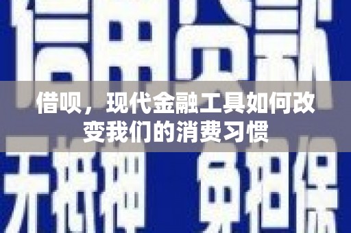 桃江借呗，现代金融工具如何改变我们的消费习惯
