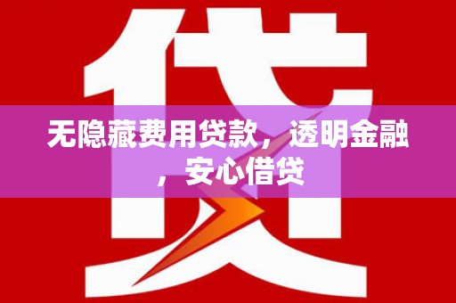 桃江无隐藏费用贷款，透明金融，安心借贷