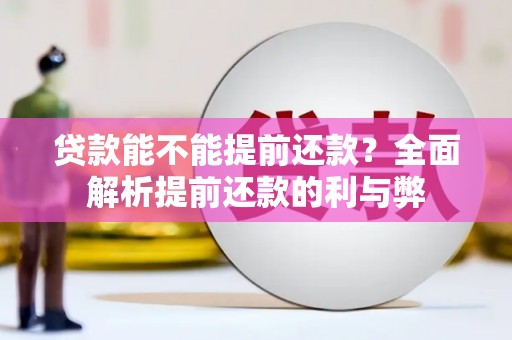 桃江贷款能不能提前还款？全面解析提前还款的利与弊
