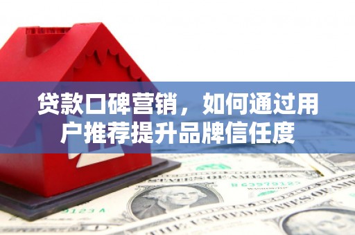 桃江贷款口碑营销，如何通过用户推荐提升品牌信任度