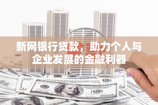 桃江新网银行贷款，助力个人与企业发展的金融利器