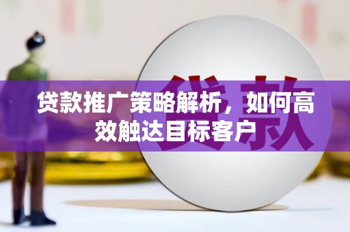 桃江贷款推广策略解析，如何高效触达目标客户