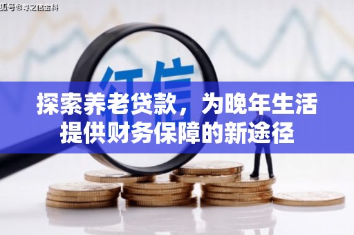桃江探索养老贷款，为晚年生活提供财务保障的新途径