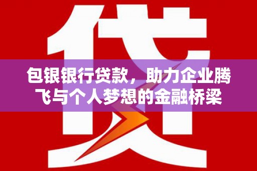 桃江包银银行贷款，助力企业腾飞与个人梦想的金融桥梁