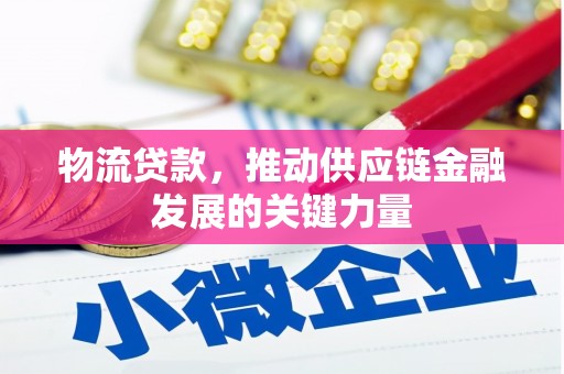 桃江物流贷款，推动供应链金融发展的关键力量