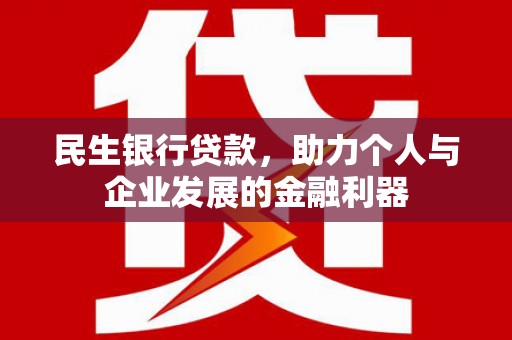 桃江民生银行贷款，助力个人与企业发展的金融利器