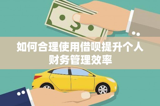 桃江如何合理使用借呗提升个人财务管理效率