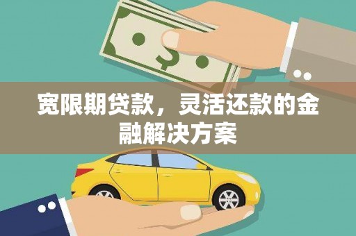 桃江宽限期贷款，灵活还款的金融解决方案