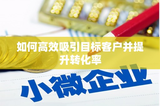 桃江如何高效吸引目标客户并提升转化率