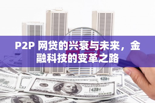 桃江P2P 网贷的兴衰与未来，金融科技的变革之路