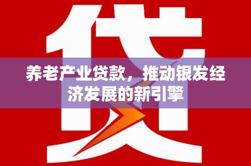 桃江养老产业贷款，推动银发经济发展的新引擎