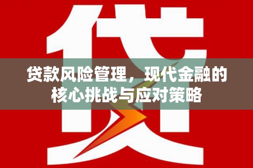 桃江贷款风险管理，现代金融的核心挑战与应对策略