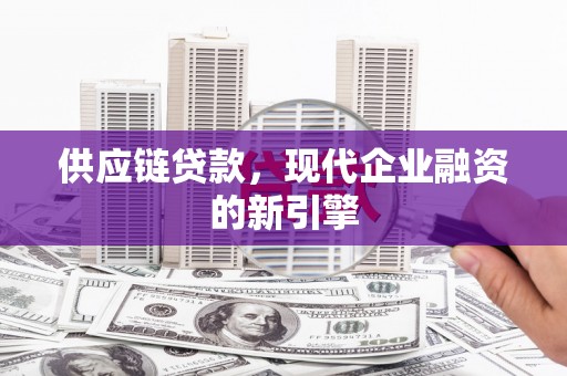 桃江供应链贷款，现代企业融资的新引擎