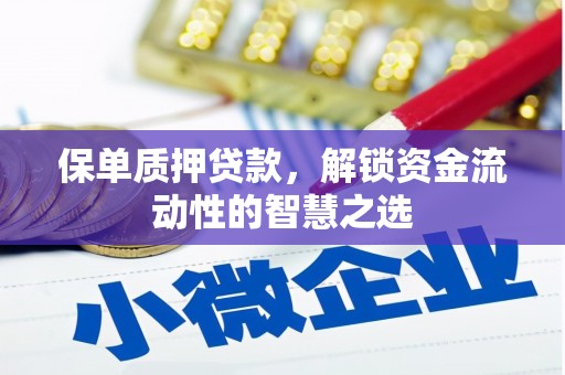 桃江保单质押贷款，解锁资金流动性的智慧之选
