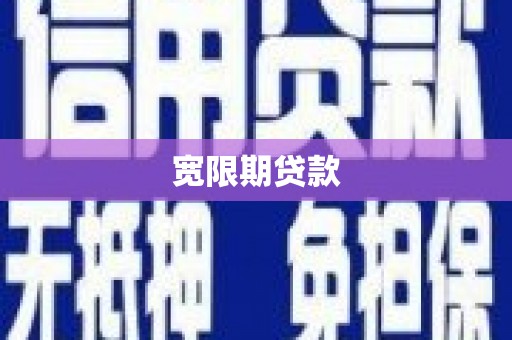 桃江宽限期贷款