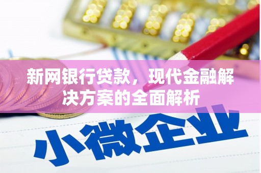 桃江新网银行贷款，现代金融解决方案的全面解析