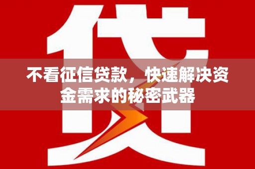 桃江不看征信贷款，快速解决资金需求的秘密武器