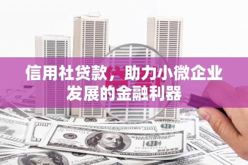 桃江信用社贷款，助力小微企业发展的金融利器