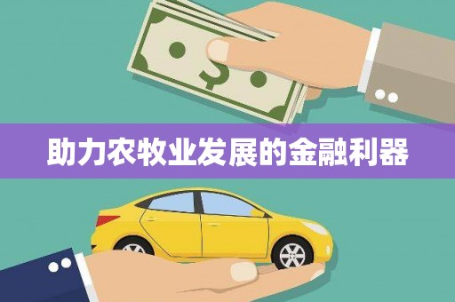 桃江助力农牧业发展的金融利器