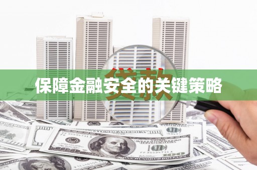 桃江保障金融安全的关键策略