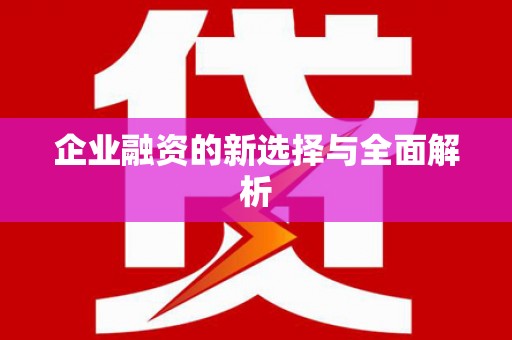 桃江企业融资的新选择与全面解析