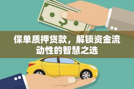 桃江保单质押贷款，解锁资金流动性的智慧之选