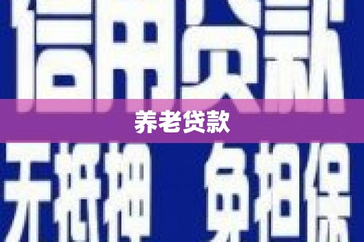 桃江养老贷款