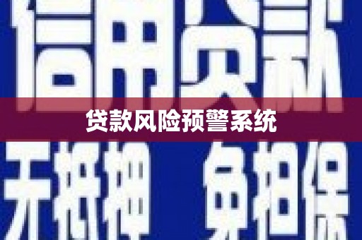 桃江贷款风险预警系统